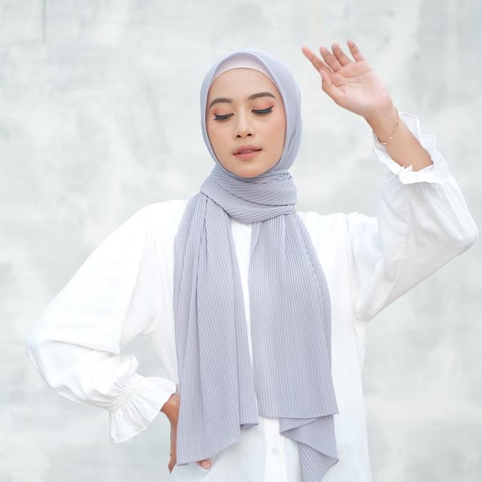Nadiraa Hijab Selena Non Garis (pashmina plisket)part 1-1