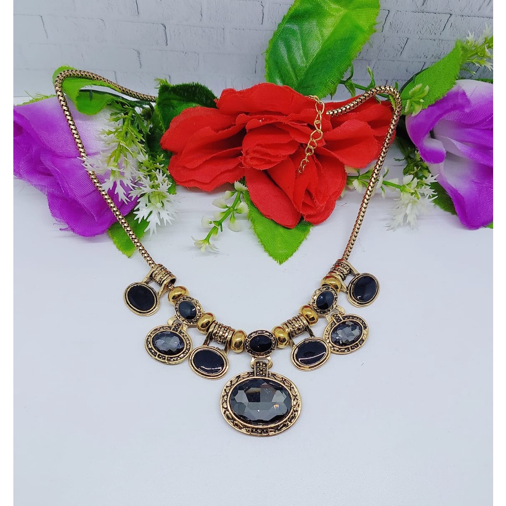 Aksesoris kalung fashion kalung elegan kalung hijab aksesoris cantik kalung daun elegan cantik A6-A9