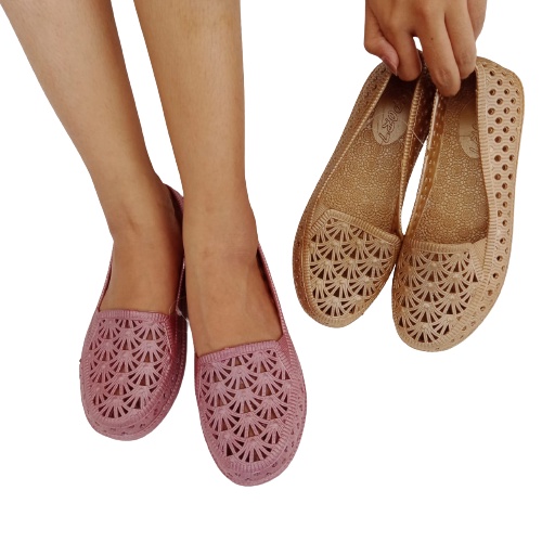 gos Import LUBANG KIPAS Sepatu Wanita Teplek Sepatu Cewek Flatshoes Jelly