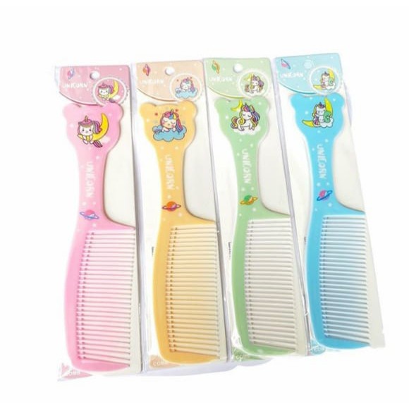 SISIR RAMBUT GAGANG MOTIF KEPALA/ SISIR RAMBUT GAGANG BESAR MOTIF KEPALA RANDOM PER PCS