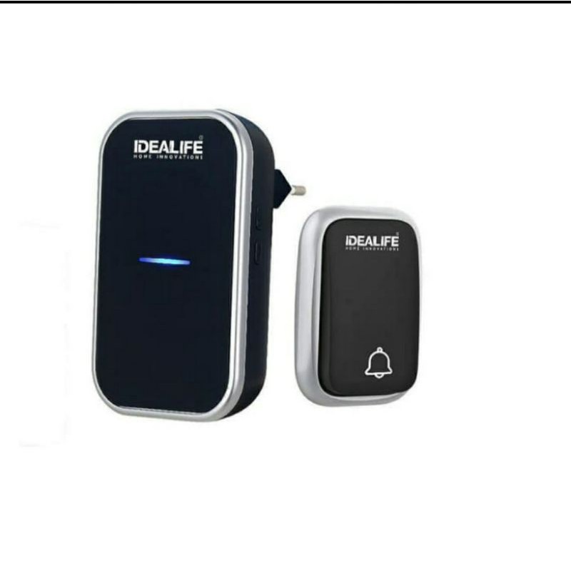 IDEALIFE IL295 ORI / Bel Pintu Bell Rumah Wireless Tanpa Kabel IL-295 Garansi Resmi