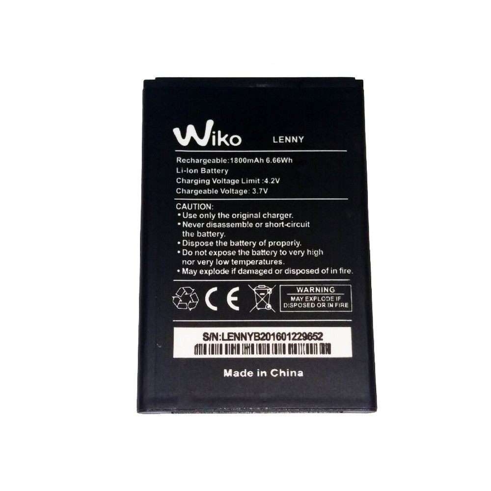 Wiko Lenny 2 Battery Wiko Original / Baterai wiko lenny 2 / Batere Wiko Lenny2  Batrei Lenny 2