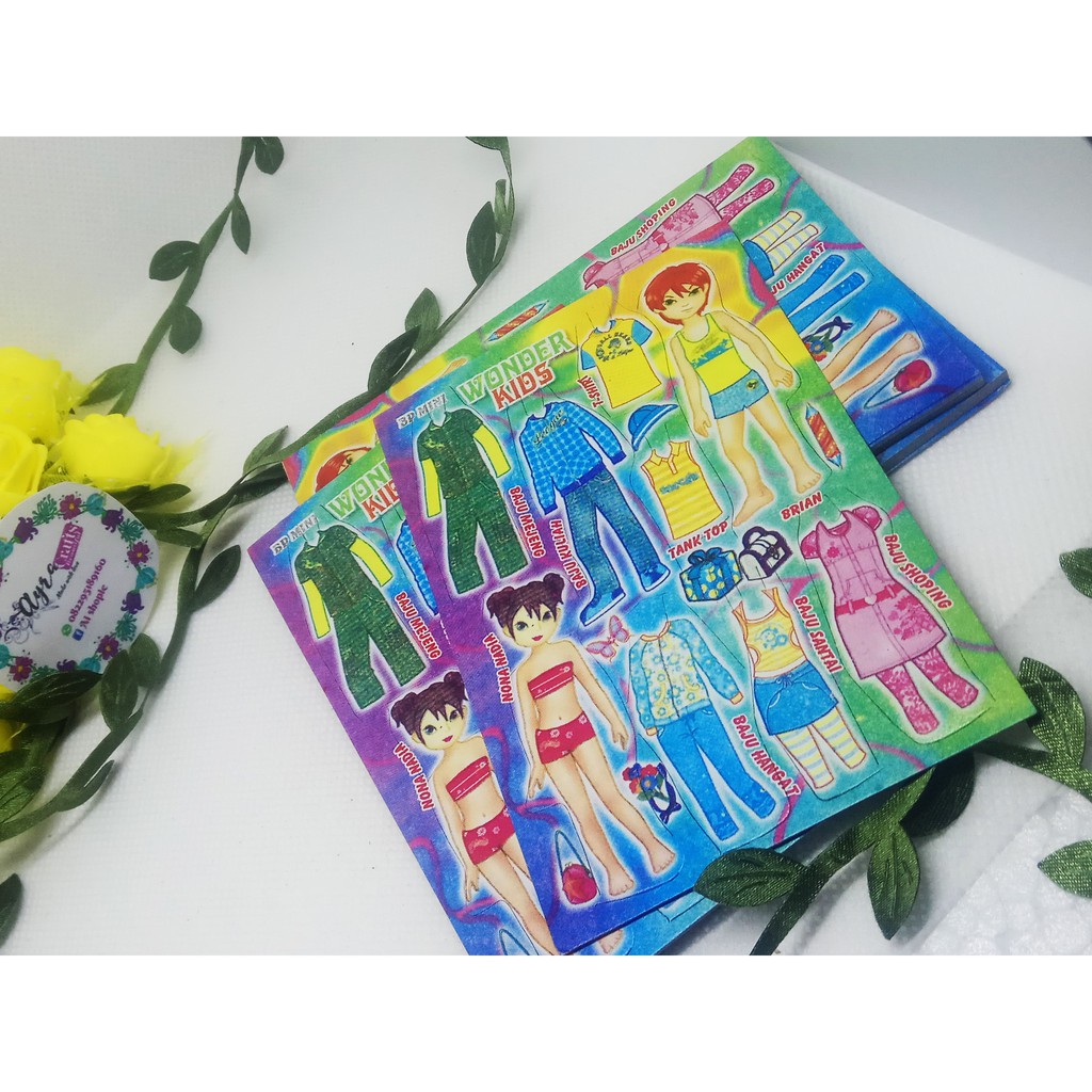 Mainan anak Paperdoll BP Bongkar pasang boneka kertas jadul jaman dulu 90an / Mainan Bp Mini