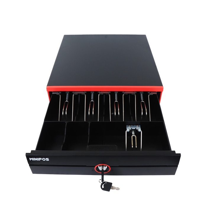 Cash Drawer Minipos MP-C0703 Laci Uang Kasir Support RJ11 Kotak Uang Kasir