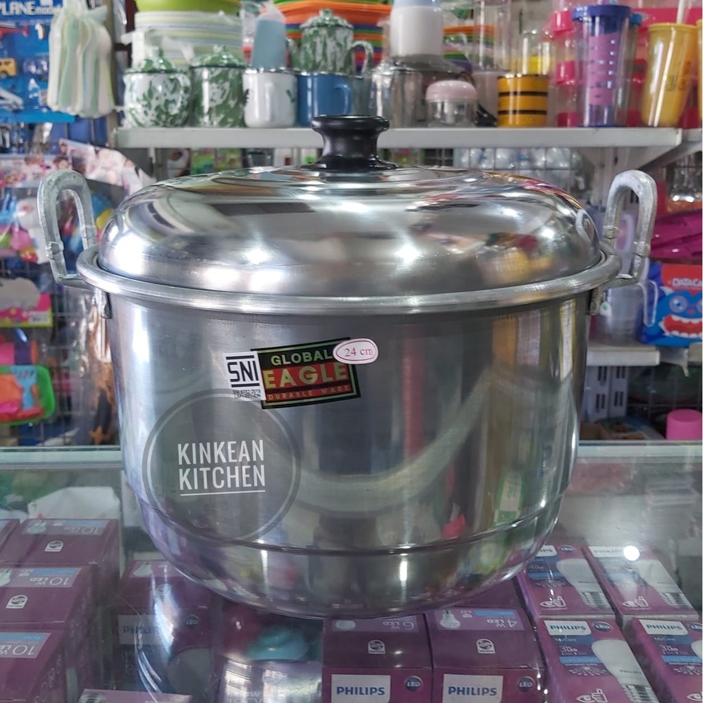 Panci Langseng Kukus / Dandang / Steamer merk PARAMOUNT atau GLOBAL EAGLE