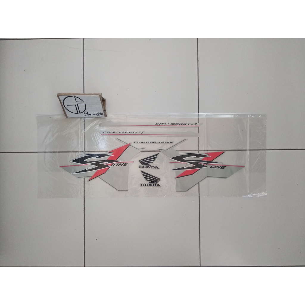 Striping Sticker Lis Honda CS1 CS 1 CSONE CS One 2008 2009 2010 Silver