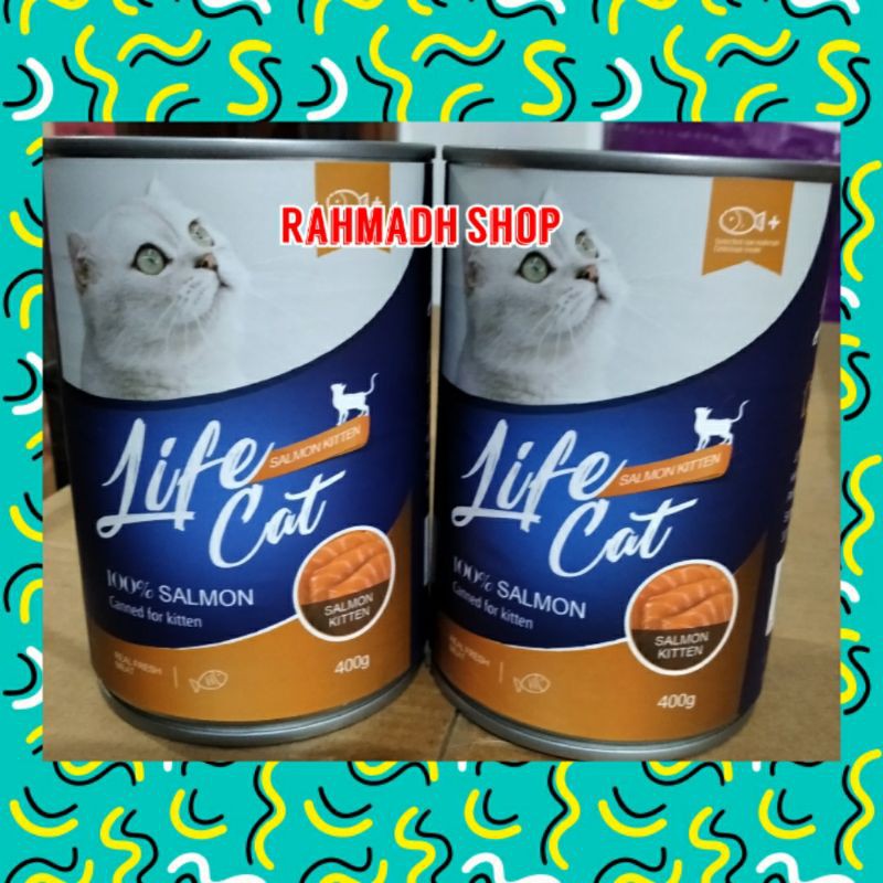 Makanan Kucing Basah Kaleng Life Cat Kitten / Wetfood Life cat kitten 400gr