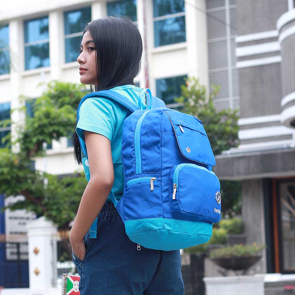 Tas Sekolah SMP SMA Kuliah Cewek Perempuan Wanita Tas Ransel Backpack Tas Punggung Herbie ASN187