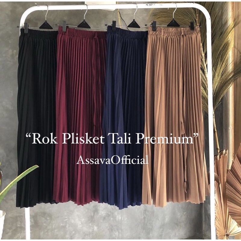 BISA COD Rok Plisket Premium / ROK PLISKET TALI / BELIA PLISKET // ROK PLISKET PITA PREMIUM