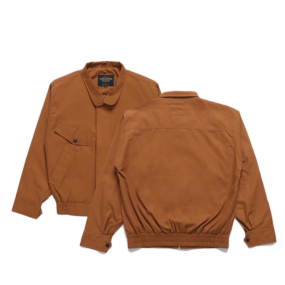 ETERNALWORKS SAINT LIGHT BROWN FLIGHT JACKET ETERNALWORKS - JAKET BOMBER - JAKET CANVAS