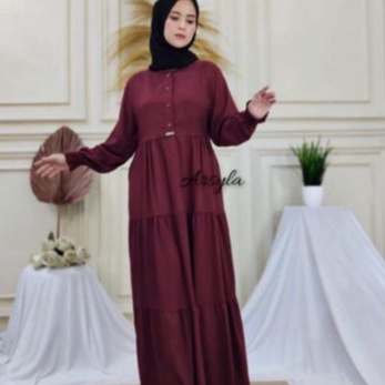 Gamis jumbo L4 // Gamis rayon tuil standar// gamis rayon twil ory halis/gamis rayon twil.terlaris/gamis rayon polos terbaru