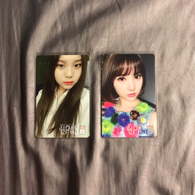 eunha the awakening & umji rainbow album photocard
