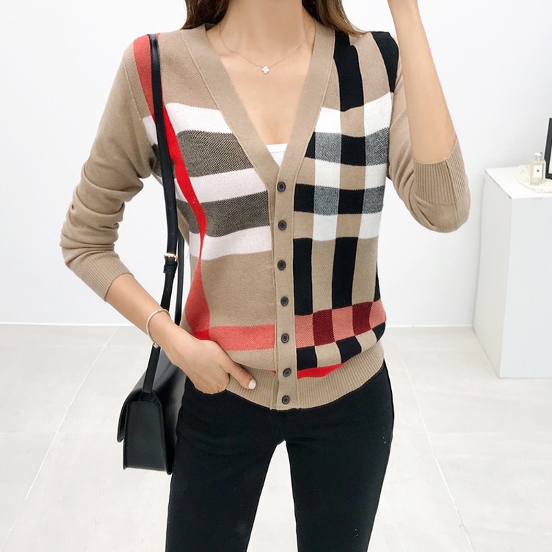 Plaid Pattern Cardigan / Kardigan / Outer / Outerwear Burberry Import Premium