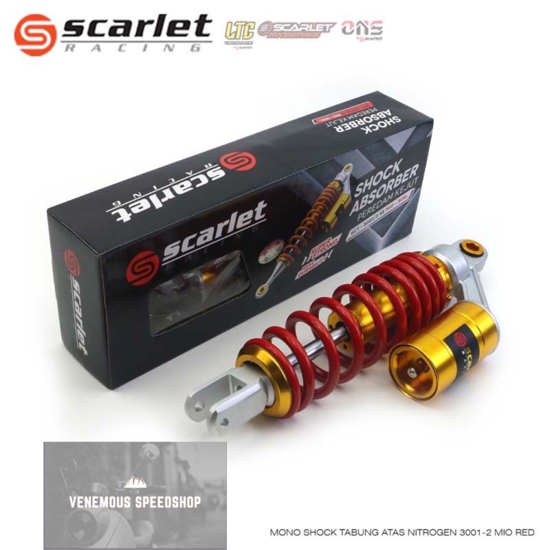 Shock Shockbreaker Scarlet Racing Tabung Atas Nitrogen Matic 305mm 3001-2