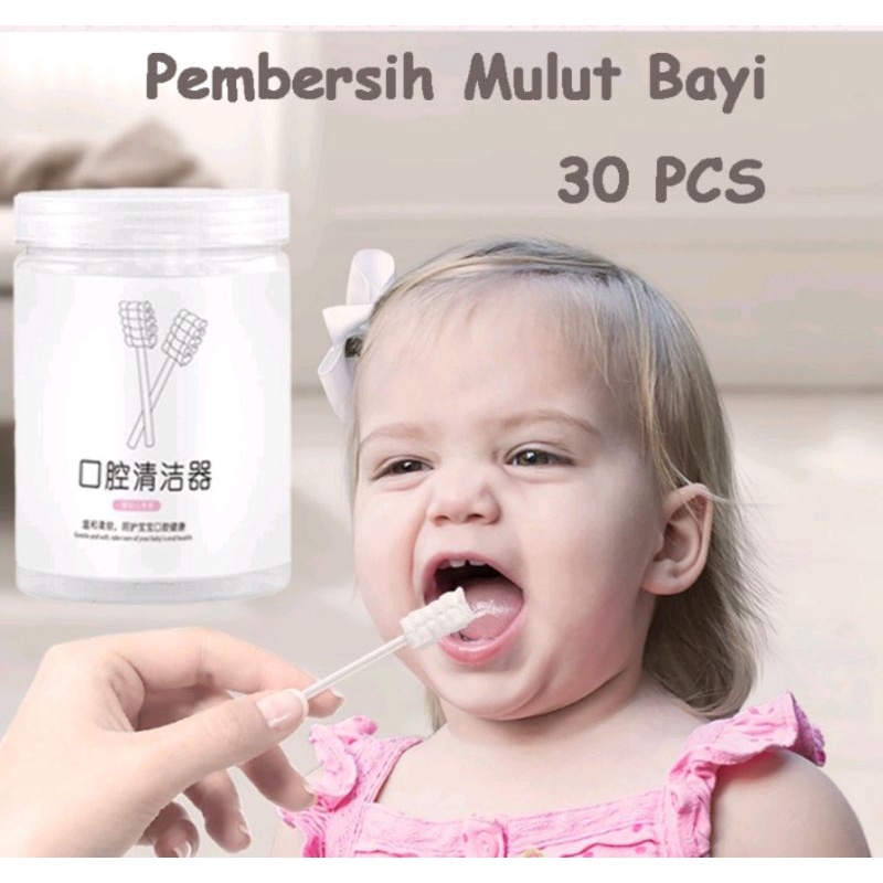 sikat lidah bayi/ kasa pembersih lidah bayi isi 30pcs