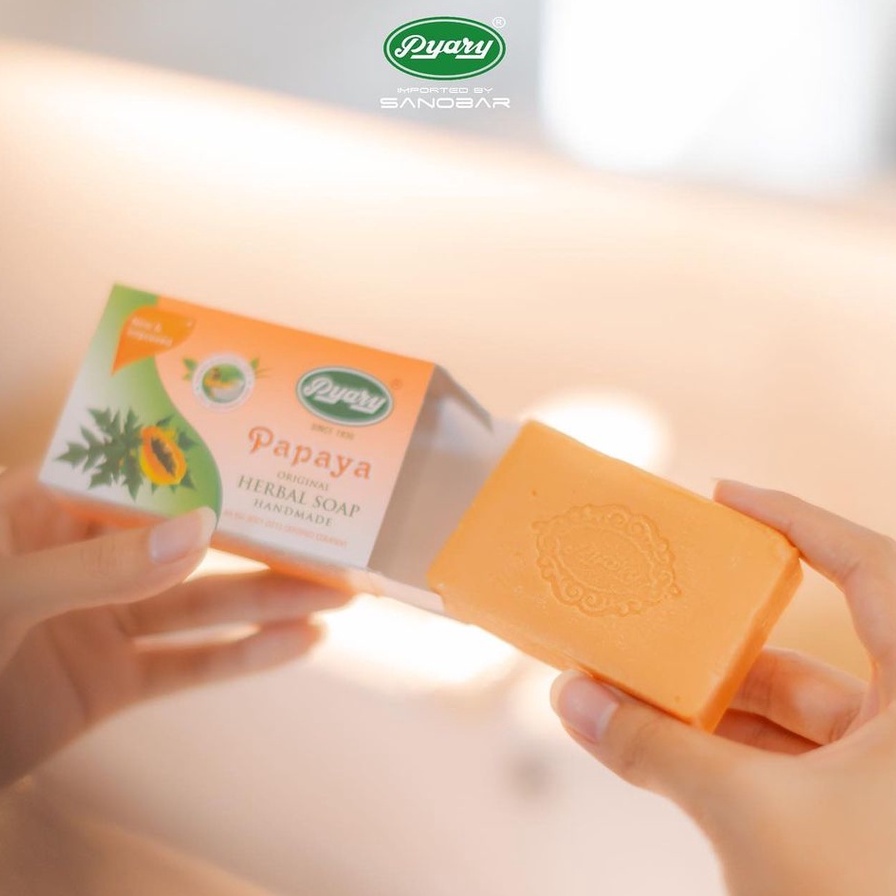 Sabun PYARY PAPAYA [BPOM]  - Original 100% Soap PEPAYA RI NA17190500009 | Kecantikan