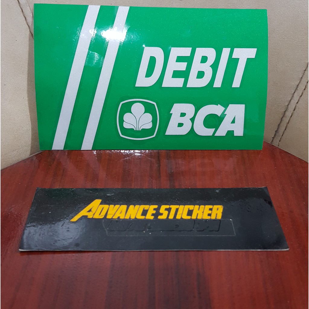 

sticker sign logo debit bca