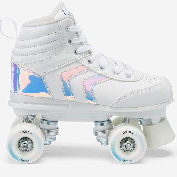 SEPATU RODA ANAK QUAD OXELO JR 100- PUTIH