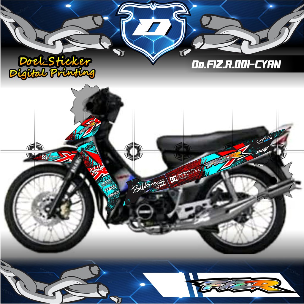 STRIPING VARIASI FIZ R - Sticker Striping Variasi List YAMAHA FIZ R 001