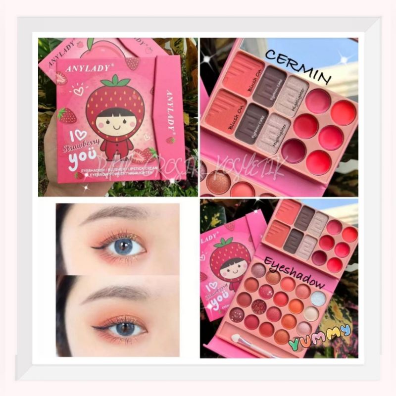 PROMO!!!EYESHADOW PALETTE I PEACH YOU/I STRAWBERRY YOU ANYLADY NO.8658U/8658FA/8658FB/8658DB/8659L/8658DA