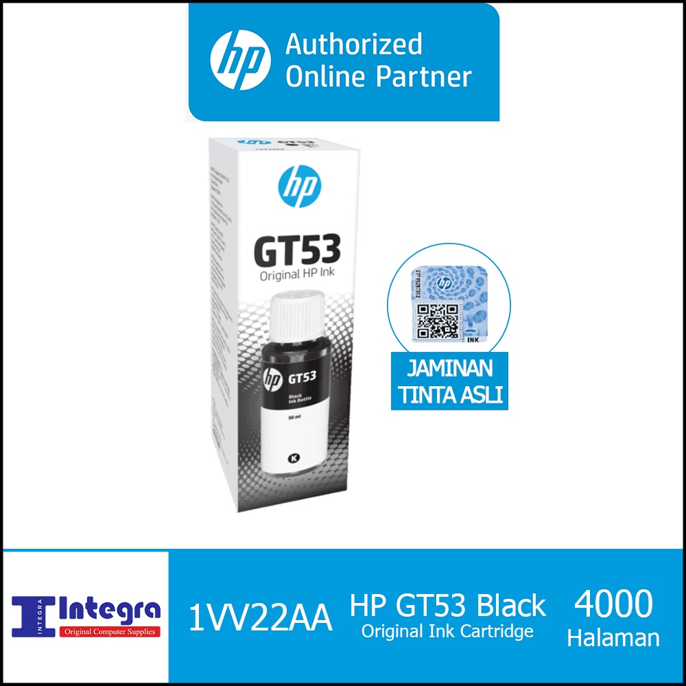 Tinta HP GT 53 | GT53 Black Original Ink Bottle HP Ink tank 115 315 415 Smart Tank 210 500 515 520 580 615 670 720 750