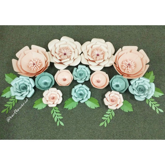

Paper flower dekorasi bunga kertas 21