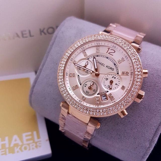 READY Jam Tangan Michael Kors MK 5896 Chronograph Aktif Original MK5896 TERLARIS