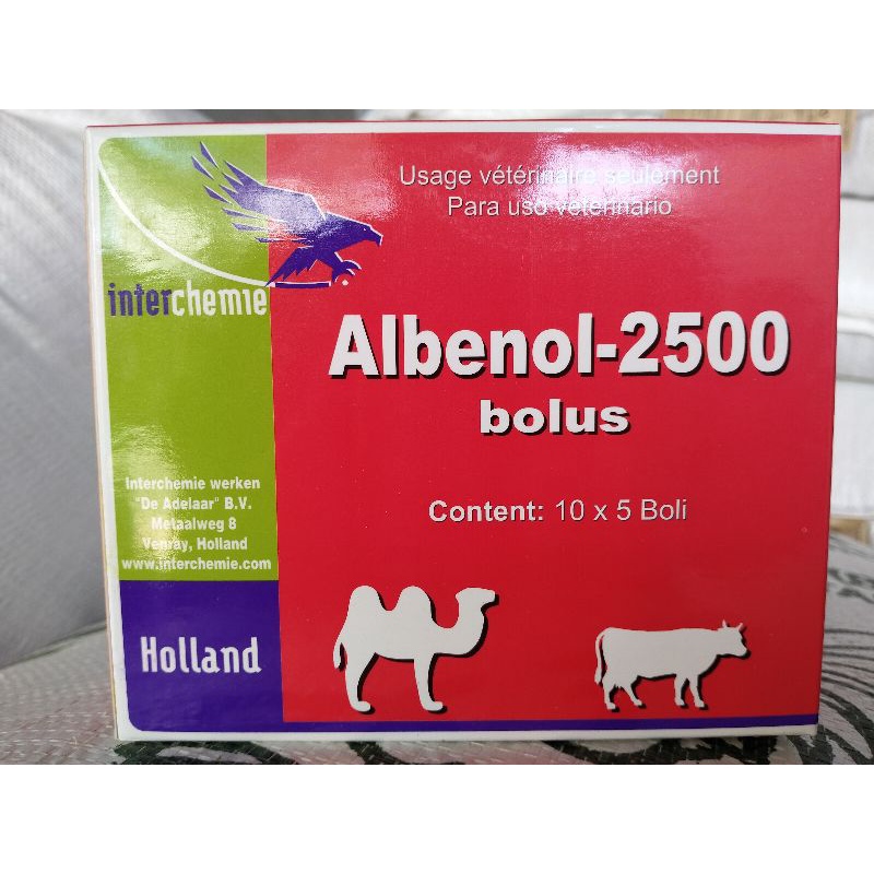 ALBENOL-2500 mg OBAT CACING SAPI 1 Bolus