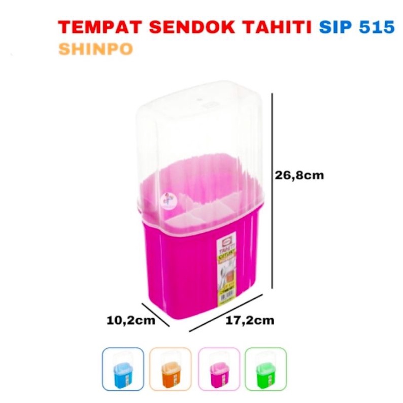 TEMPAT SENDOK TAHITI+TUTUPI/TEMPAT SENDOK 5 SEKAT/WADAH SENDOK SHINPO