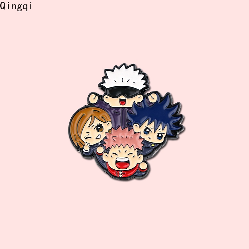 Bros Pin Enamel Desain Kartun Anime Jepang Jujutsu Kaisen