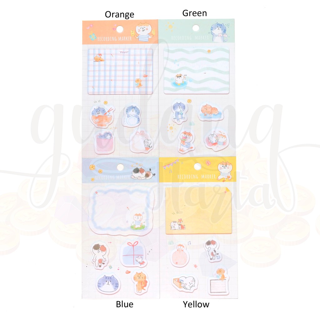 Sticky Notes Kucing Cat Lucu Memo Unik GH 301163