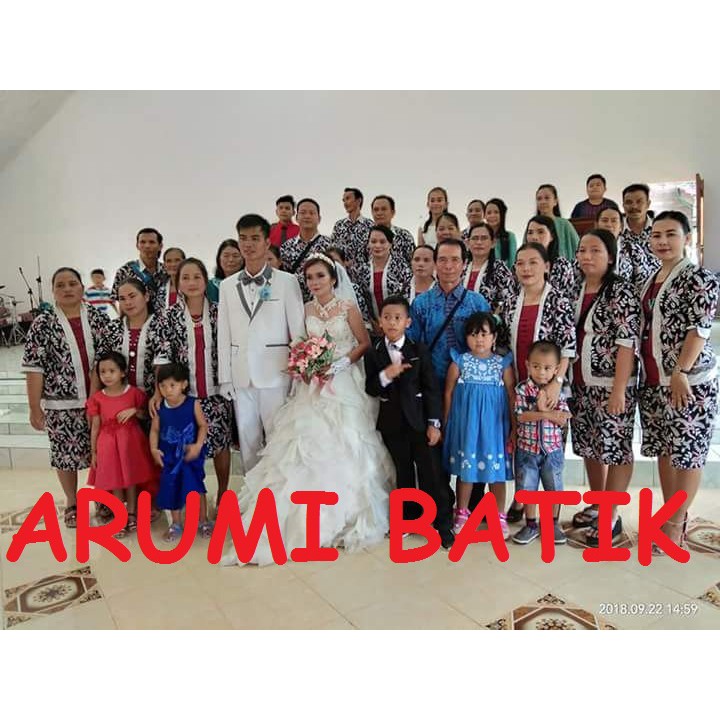 Setelan Batik Seragam Kerja Kantor Wanita Formal Kantor Hotel Pelayan Karyawan