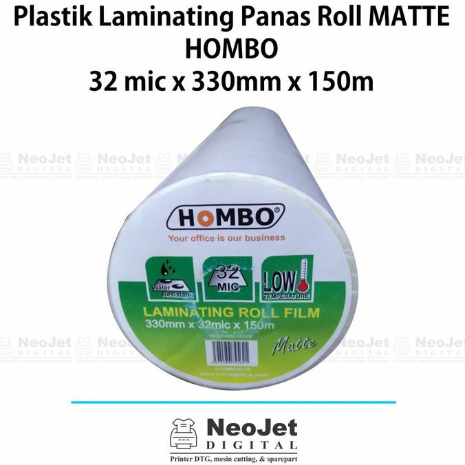 

Favorit] Hombo Plastik Laminating Laminasi Roll Doff Matte 330Mm X 32Mic X 150M