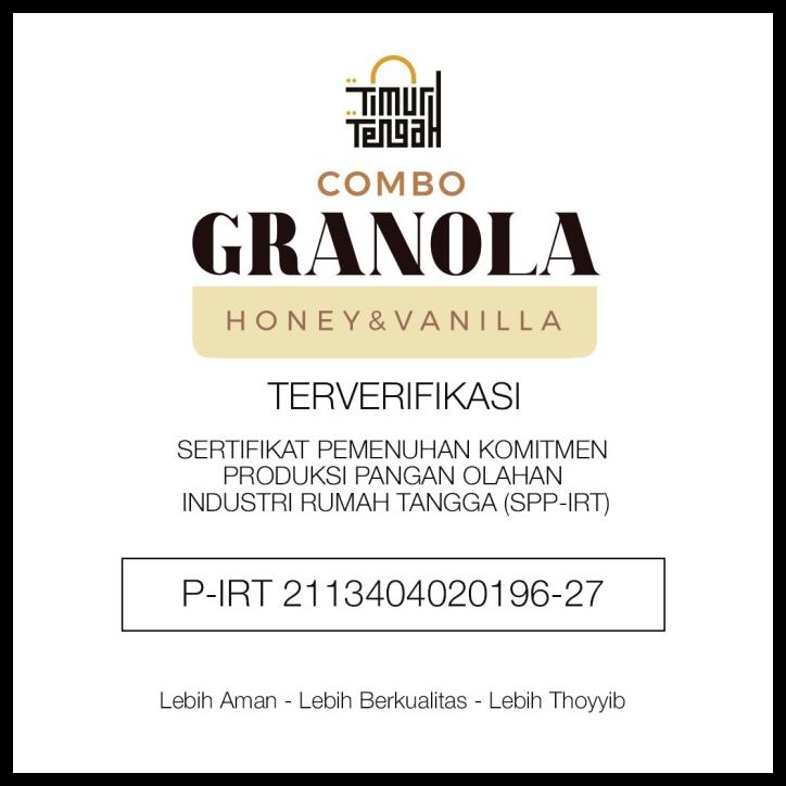 

Granola Vanilla 500 Gr Timur Tengah Sereal Makanan Sehat High Quality