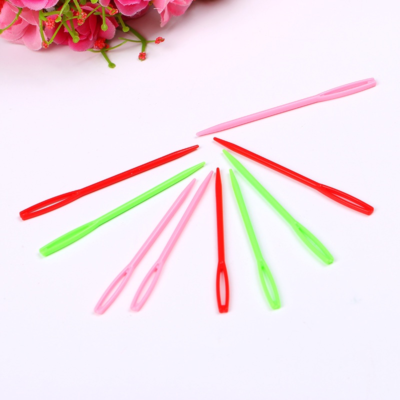 6 Pcs Plastik Jarum Rajut Crochet Hooks Permadani Wol Benang Jarum DIY Sweater Alat Tenun