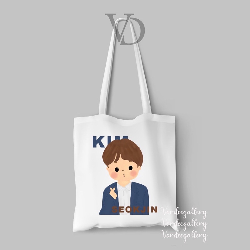 tote bag kanvas chibi kpop / tas army bangtan