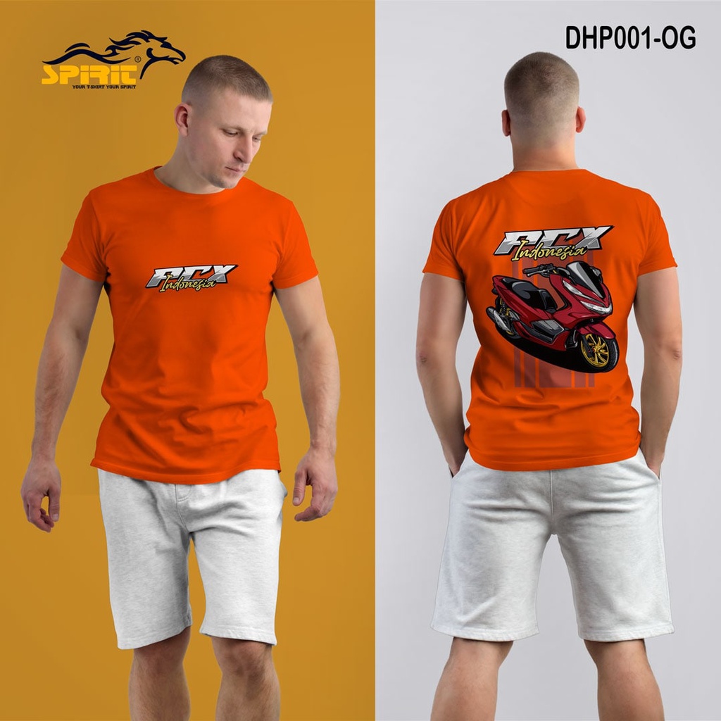 KAOS HONDA PCX MOTOR PRIA INDONESIA BIKERS RIDERS DTF PREMIUM BIG SIZE JUMBO