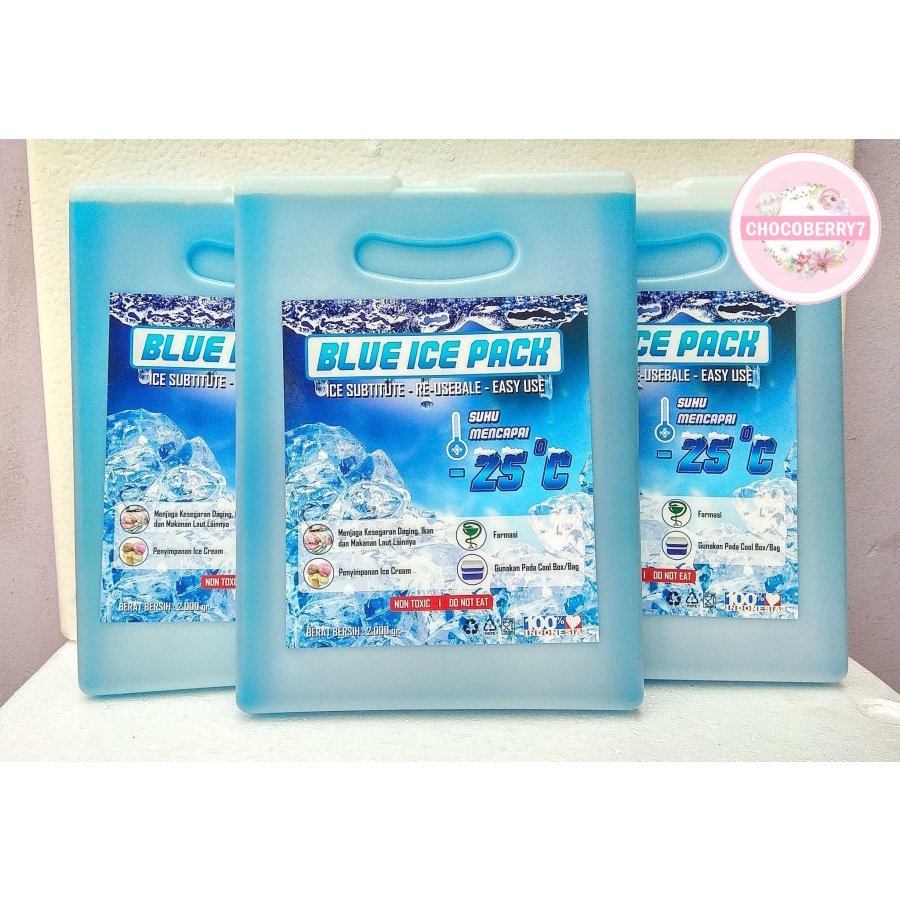 Ice Pack Jumbo Blue Ice Pack Jumbo Reusable Pengganti Dry Ice