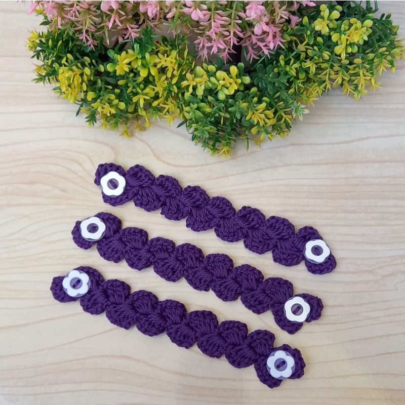 Konektor masker rajut/tali masker/pengait masker/penghubung tali masker rajut/strap