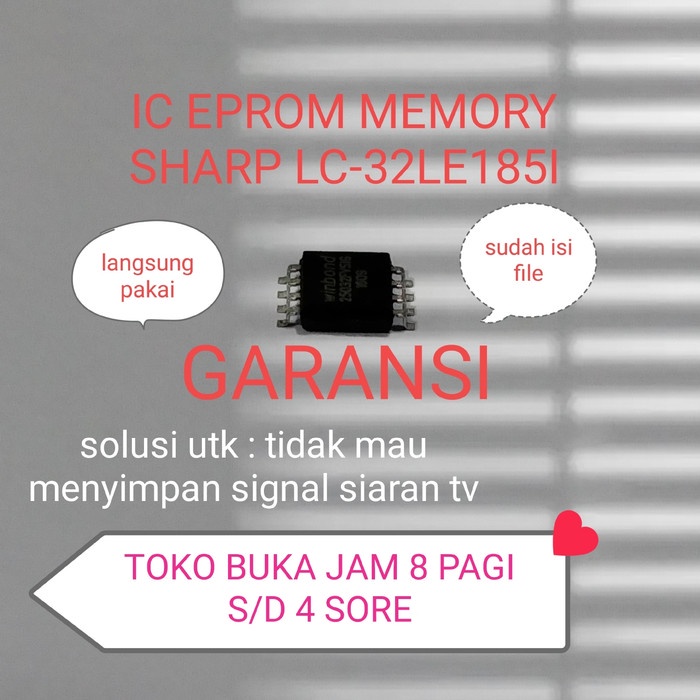 IC EPROM MEMORY TV LED SHARP LC-32LE185I LC32LE185I ORIGINAL