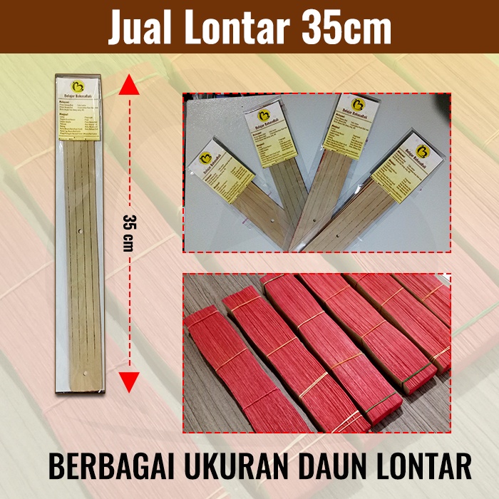 

TERLARIS! Jual Daun Lontar 35cm | Alat Nyurat Lontar