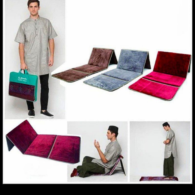 sajadah sender / sajadah sandar bahan halus dan lembut