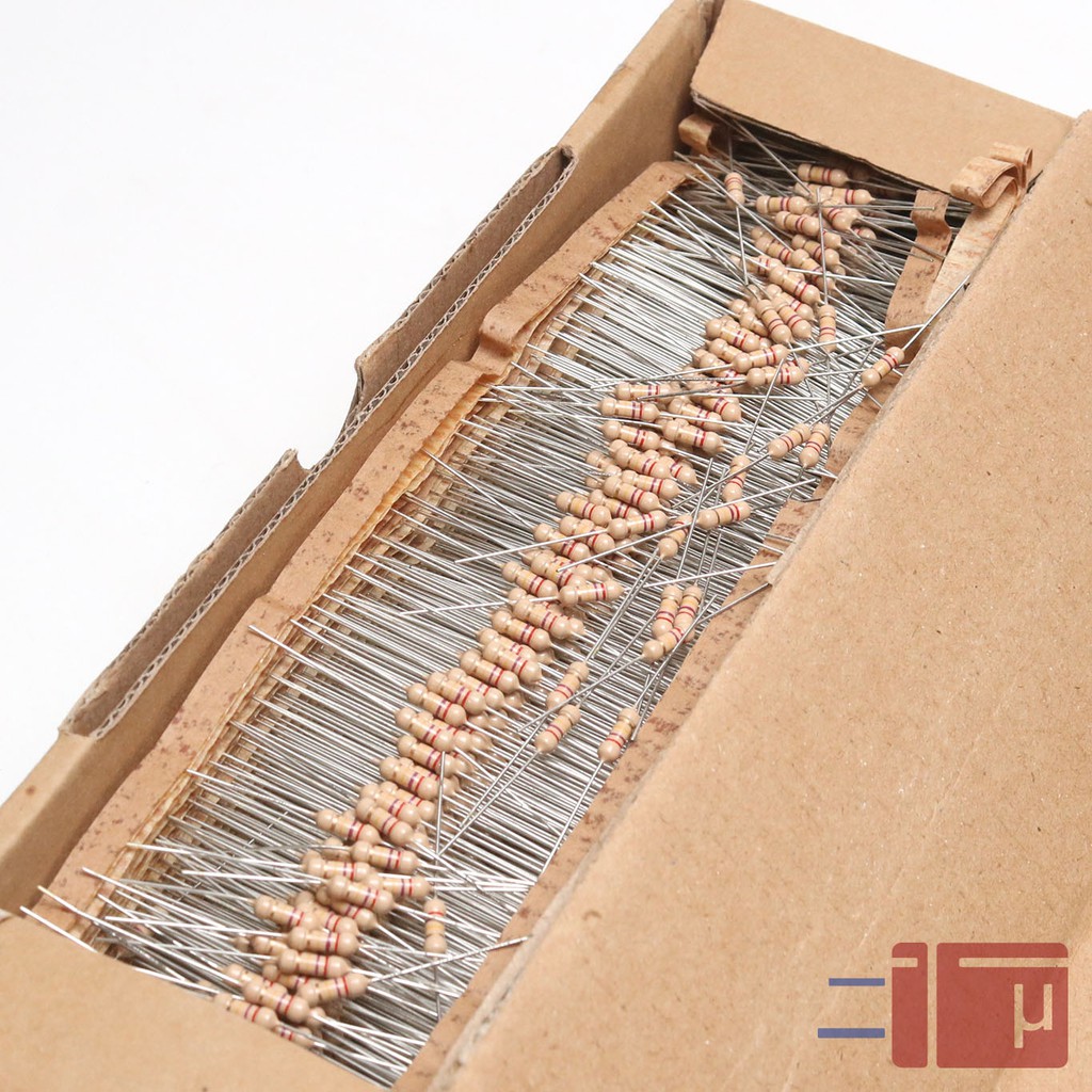 x10 Resistor 270K 1/2W Karbon 5% Taiwan Kaki Tembaga