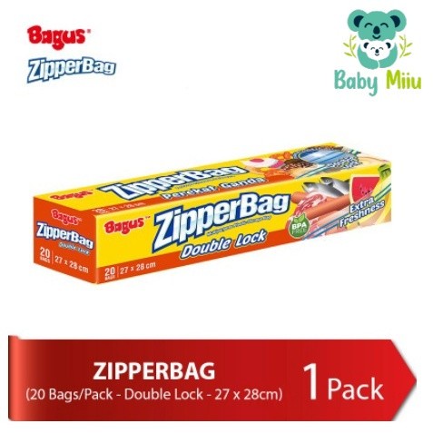 

Ginger- Bagus Zipper Bag 20s 27x28 Kantong Plastik Double Lock