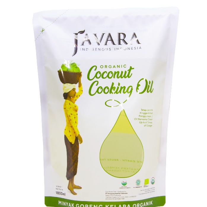 Javara, Minyak Goreng Kelapa Organik 1800ml (Coconut Oil)