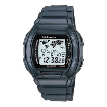 Jam Tangan Pria Digital Q&amp;Q QnQ QQ Data Bank MMW3 MMW3P MMW3P101Y Original Water Resistant 10 BAR