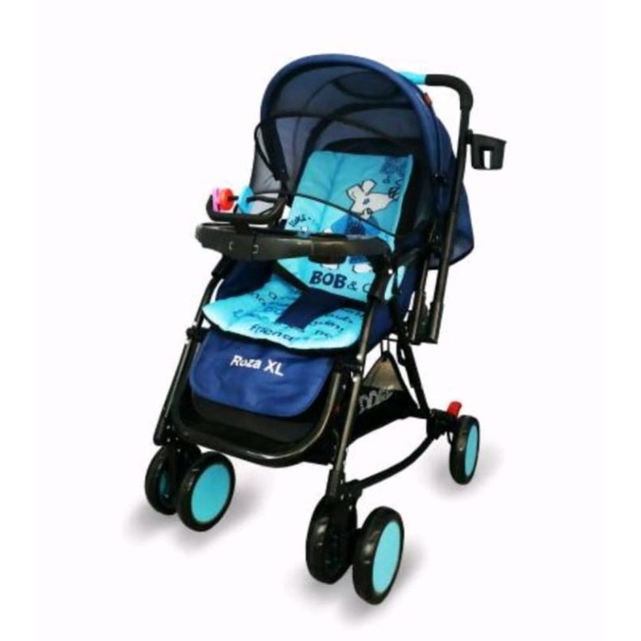 Babydoes stroller roza XL 389 kereta dorong bayi murah