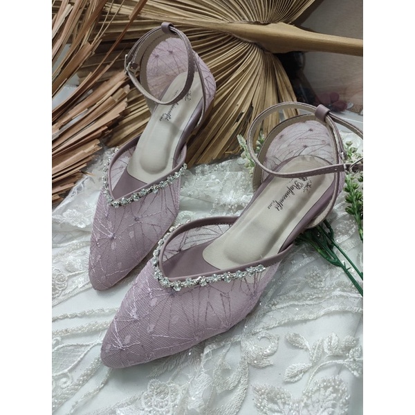 flatshoes Rafaizoutfit azwina mauve 1cm