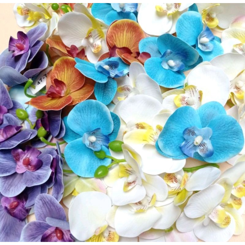KELOPAK BUNGA ANGGREK BUNGA HIAS BUNGA MAHAR BUNGA DEKORASI MAHAR SCRAPBOOK