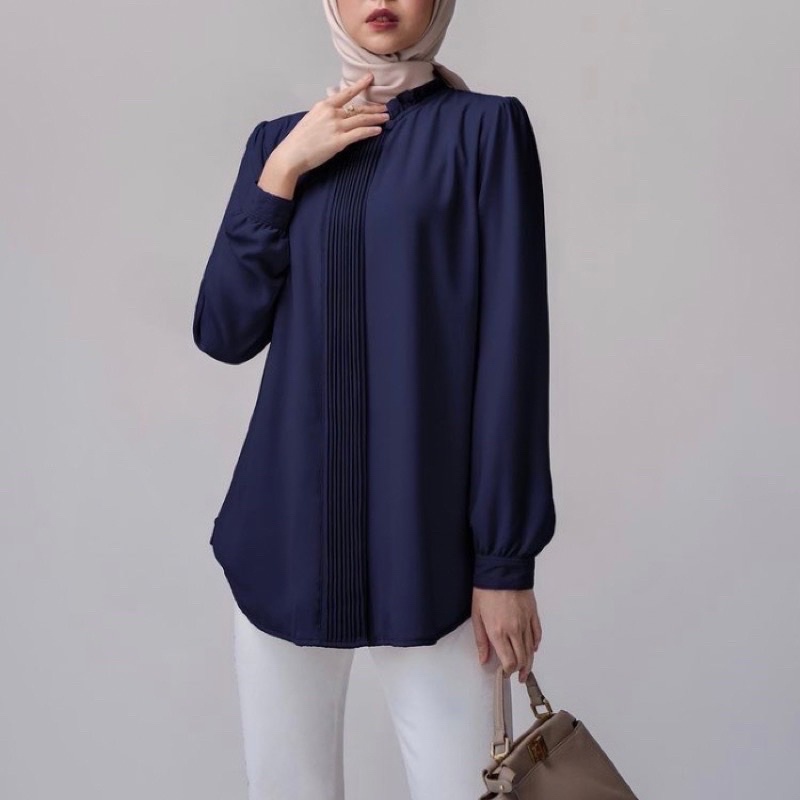 Kemeja Blouse Tunik Opnaisel Premium